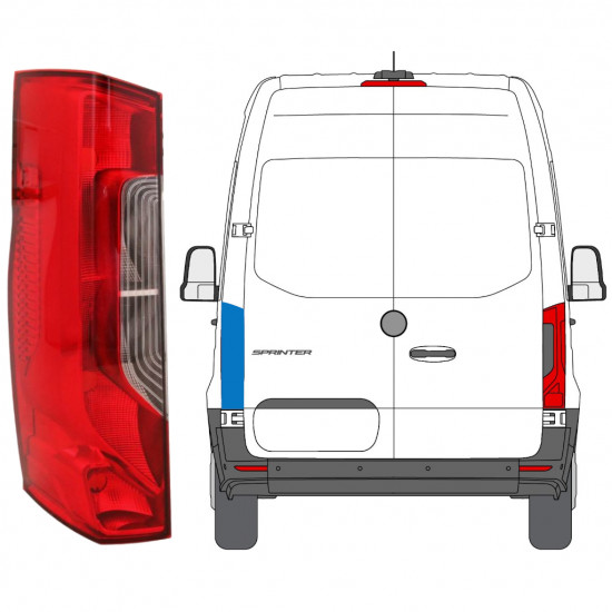 Rückleuchte für Mercedes Sprinter 2018- / Links 12924