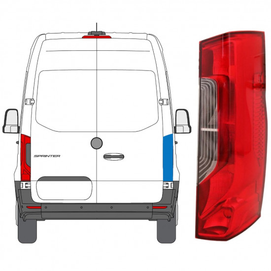Rückleuchte für Mercedes Sprinter 2018- / Rechts 12923