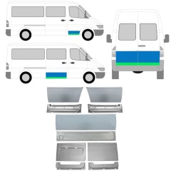Reparaturblech innen + außen Tür für Mercedes Sprinter 1995-2006 / Links+Rechts / Satz 11321
