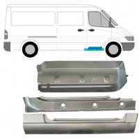 MERCEDES SPRINTER 1995-2006 EINSTIEGSBLECHE + KOTFLÜGEL REPARATURBLECH + INNEN SCHWELLER REPARATURBLECH / SATZ / RECHTS