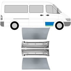 Reparaturblech innen + außen vorderer Tür für Mercedes Sprinter 1995-2006 / Links+Rechts / Satz 9671