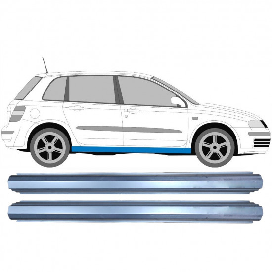 FIAT STILO 2001-2010 3/5 TÜR SCHWELLER REPARATURBLECH / RECHTS = LINKS / SATZ