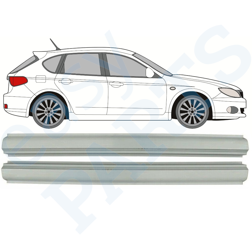 SUBARU IMPREZA 2007-2013 SCHWELLER REPARATURBLECH / SATZ