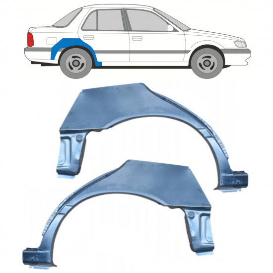 NISSAN SUNNY N14 1991-1994 RADLAUF REPARATURBLECH / SATZ