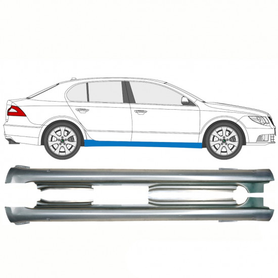 SKODA SUPERB 2008-2015 SCHWELLER REPARATURBLECH / SATZ