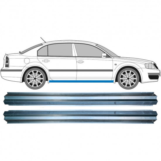 SKODA SUPERB 2001-2008 SCHWELLER REPARATURBLECH / RECHTS = LINKS / SATZ