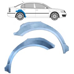 Reparaturblech Kotflügel hinten für Skoda Superb 2002-2008 / Links+Rechts / Satz 9253