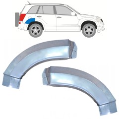 Reparaturblech hinterer Kotflügel hinteres Teil für Suzuki Grand Vitara 2005-2014 / Links+Rechts / Satz 9888