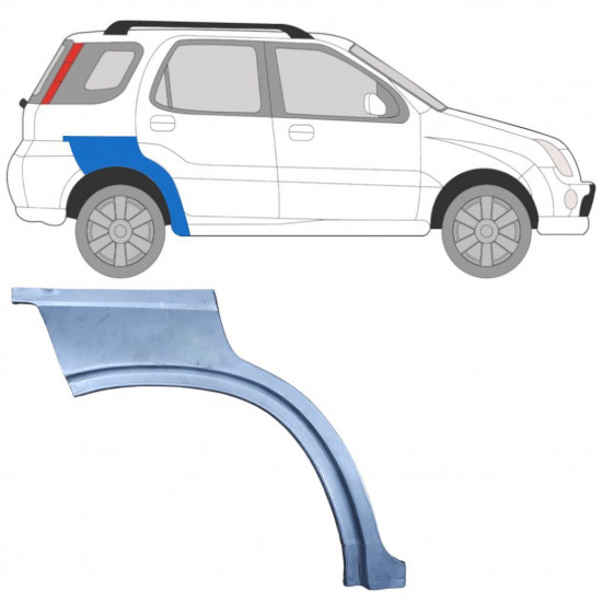 SUZUKI IGNIS 2000-2003 RADLAUF REPARATURBLECH / RECHTS