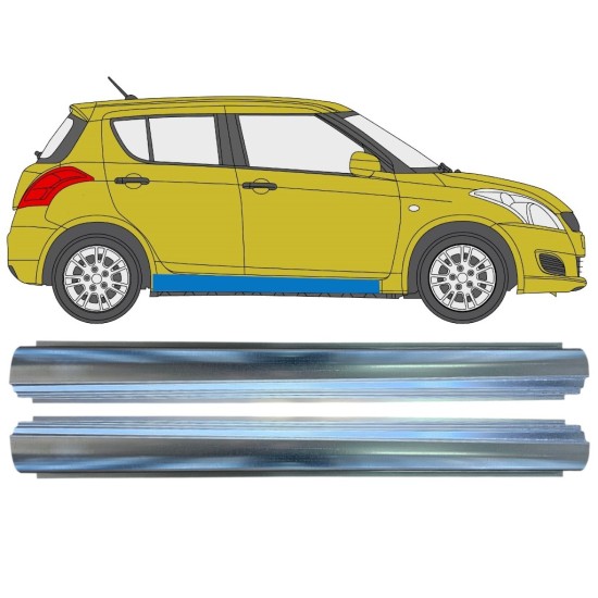 Reparaturblech Schweller für Suzuki Swift 2010-2017 / Links+Rechts / Satz 16369