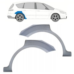 Reparaturblech Kotflügel hinten für Ford S-MAX 2006-2015 / Links+Rechts / Satz 15174