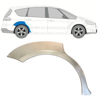 Reparaturblech Kotflügel hinten für Ford S-MAX 2006-2015 / Rechts 14764