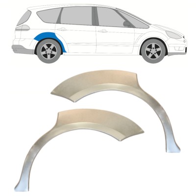 Reparaturblech Kotflügel hinten für Ford S-MAX 2006-2015 / Links+Rechts / Satz 14766