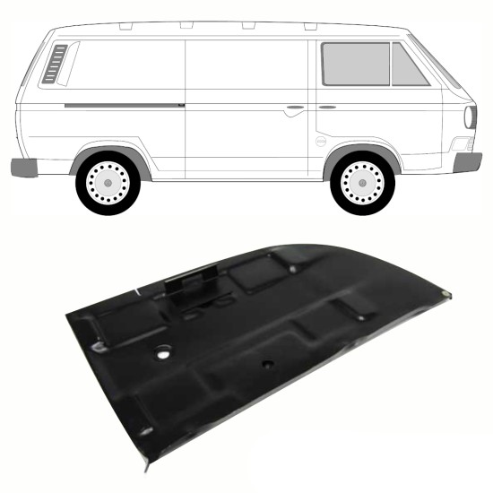 Reparaturblech Batteriehalterung für Volkswagen Transporter T3 1979-1992 10808