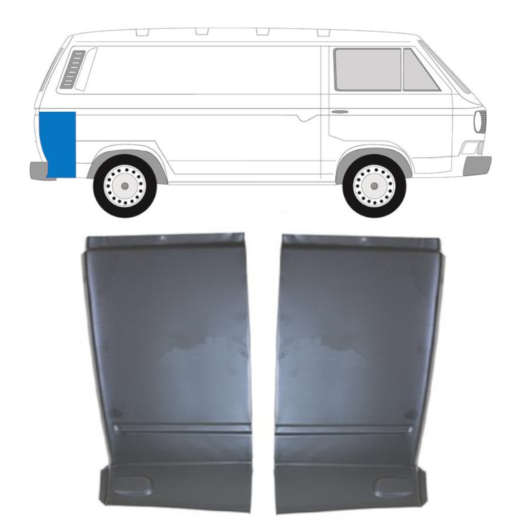 Volkswagen Transporter T3 1979-1992 Reparaturblech Unter Dem  Windschutzscheibe - EasyParts