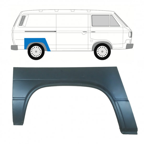 VW T3 1979-1992 RADLAUF REPARATURBLECH / RECHTS