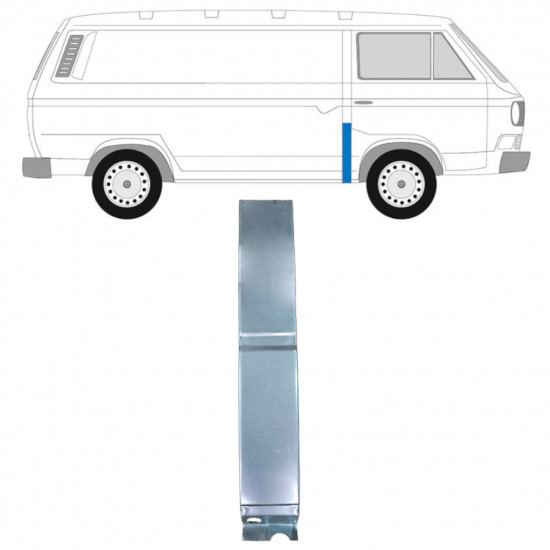 VW T3 1979-1992 VORNE SÄULE REPARATURBLECH / RECHTS