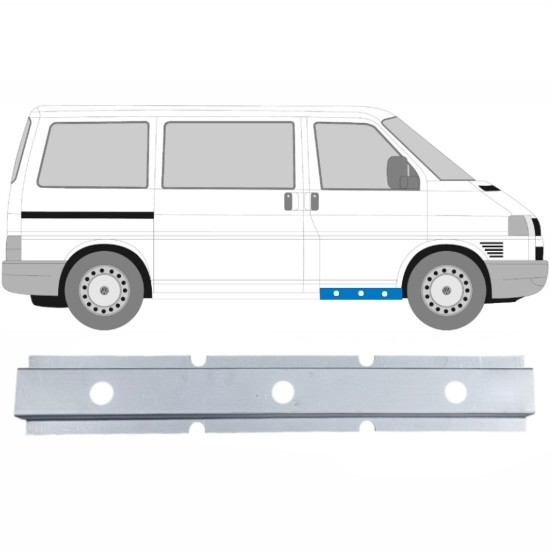 Reparaturblech Innen-Schweller vordere Tür für Volkswagen Transporter T4 1990-2003 / Links = Rechts (symmetrisch) 17273