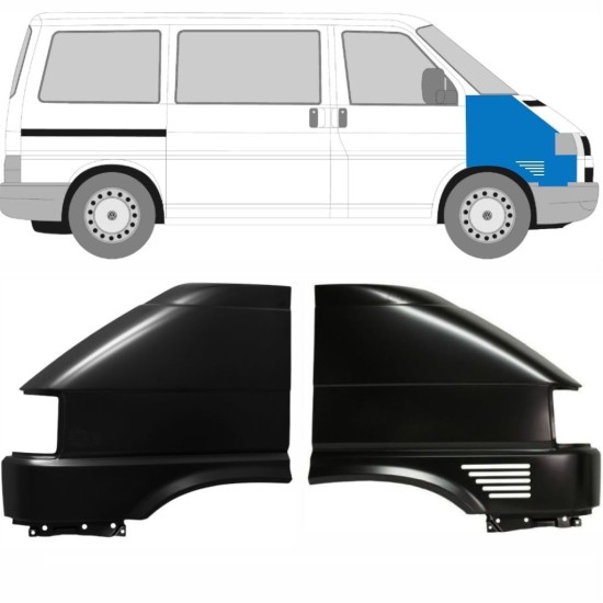 Vorne Kotflügel für Volkswagen Transporter T4 1996-2003 / Links+Rechts / Satz 10583