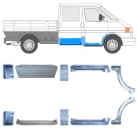 Reparaturblech-Set für Volkswagen Transporter T4 1990-2003 / Links+Rechts / 16914