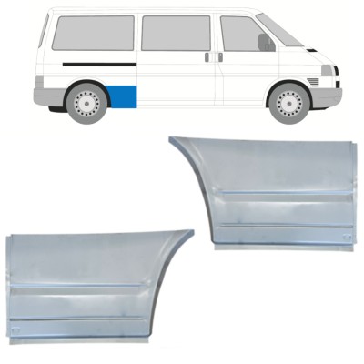 Reparaturblech Kotflügel hinten für Volkswagen Transporter T4 1990-2003 / Links+Rechts / Satz 15077