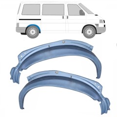 Reparaturblech Innenkotflügel hinten für Volkswagen Transporter T4 1990-2003 / Links+Rechts / Satz 10621