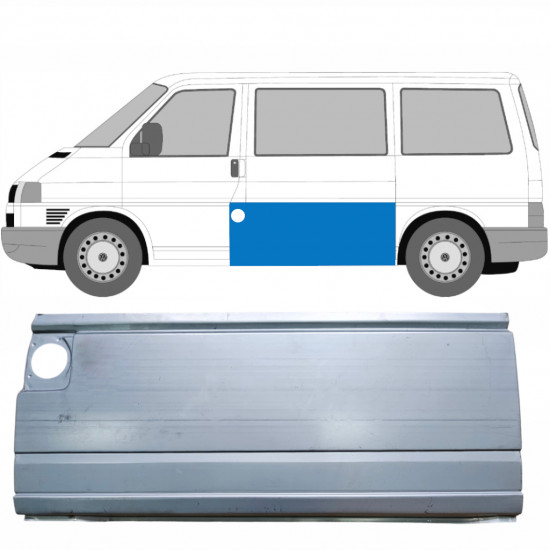 VW T4 1990-2003 HOCH SEITE NÄHEN REPARATURBLECH / LINKS