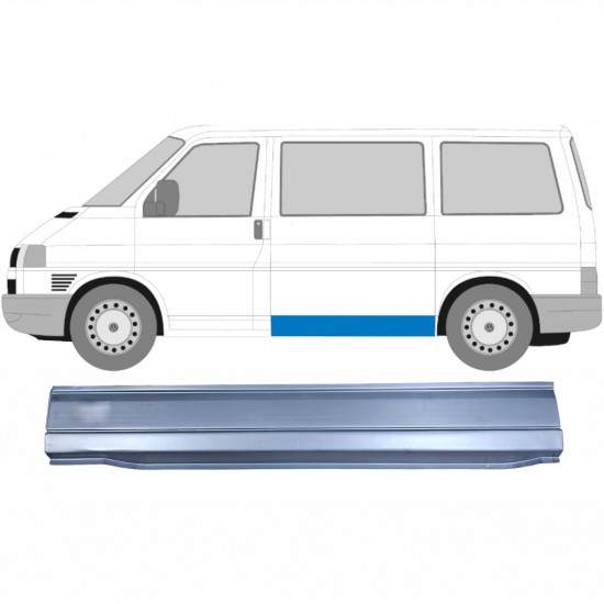 VW T4 1990-2003 NIEDRIG SEITE NÄHEN REPARATURBLECH / LINKS