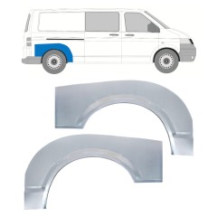 Reparaturblech Kotflügel hinten für Volkswagen Transporter T5 2003-2015 / Links+Rechts / Satz 16372