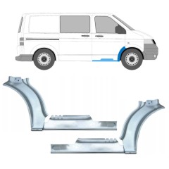 Reparaturblech Schweller + Kotflügel vorne für Volkswagen Transporter T5 2003-2015 / Satz 12638