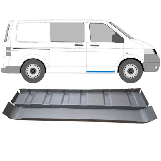 Reparaturblech für Trittstufe für Volkswagen Transporter T5 2003-2015 / Rechts 16838
