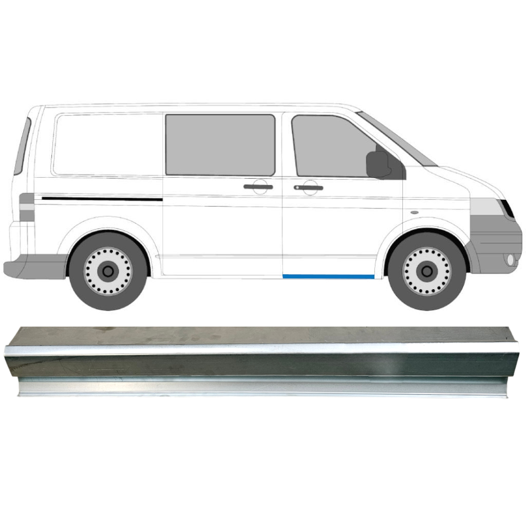 Reparaturblech Schweller Vordere Tür Für Volkswagen Transporter T5 2003-2015 / Links = Rechts (Symmetrisch) 8929