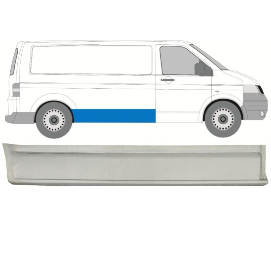 Reparaturblech Seitenwand für Volkswagen Transporter T5 2003-2015 / Rechts 15952