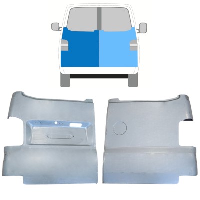 Reparaturblech hintere Tür für Volkswagen Transporter T5 2003-2015 / Links+Rechts / Satz 15060