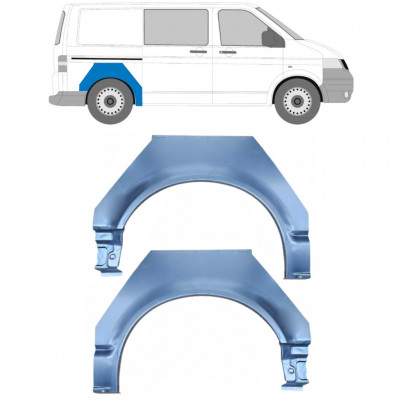 VW T5 2003-2015 RADLAUF REPARATURBLECH / SATZ