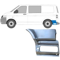 Reparaturblech unterer Teil des hinteren Kotflügels hinter dem Rad für Volkswagen Transporter T5 2003-2015 / Links 16263