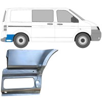 Reparaturblech unterer Teil des hinteren Kotflügels hinter dem Rad für Volkswagen Transporter T5 2003-2015 / Rechts 16262