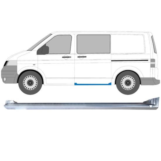 Schweller Schiebetür Reparaturblech für Volkswagen Transporter T5 2003-2015 / Links 16976