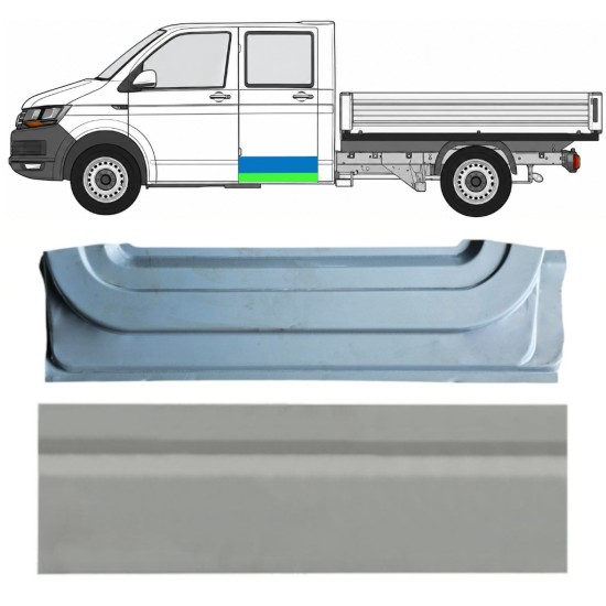 Reparaturblech für die hintere Tür, innen und außen für Volkswagen Transporter T6 2015-2024 / Links 17161