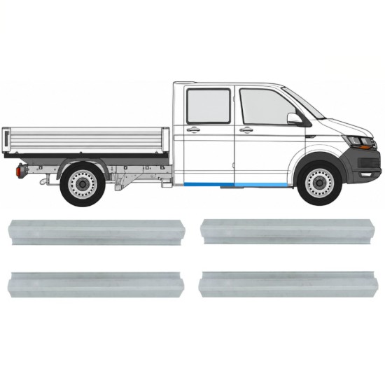 Reparaturblech vorderer + hinterer Schweller für Volkswagen Transporter T6 2015-2024 / Links+Rechts 17132