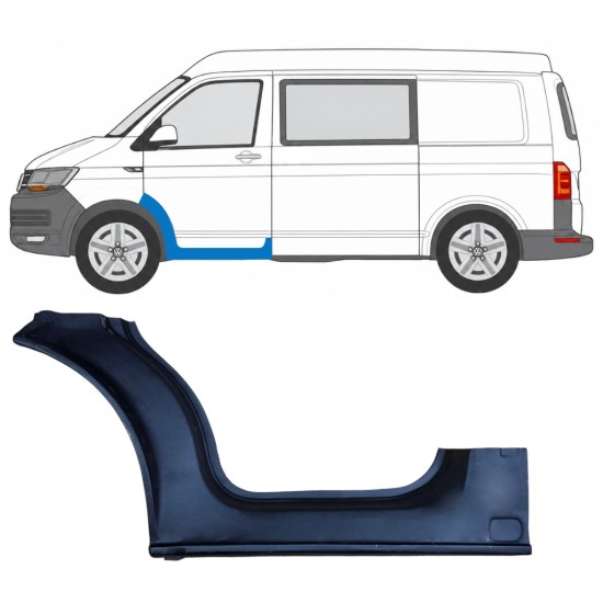 Reparaturblech Schweller vordere Tür für Volkswagen Transporter T6 2015-2024 / Links 17118