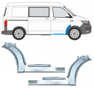 Reparaturblech Schweller + Kotflügel vorne für Volkswagen Transporter T6 2015-2024 17198