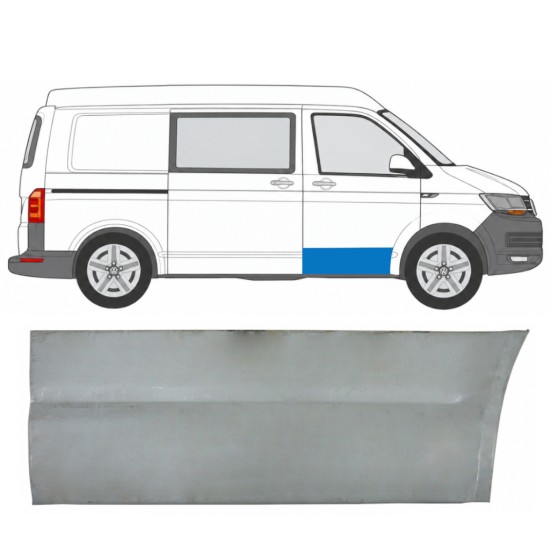Außen Türhaut-Reparaturblech für Volkswagen Transporter T6 2015-2024 / Rechts 17121