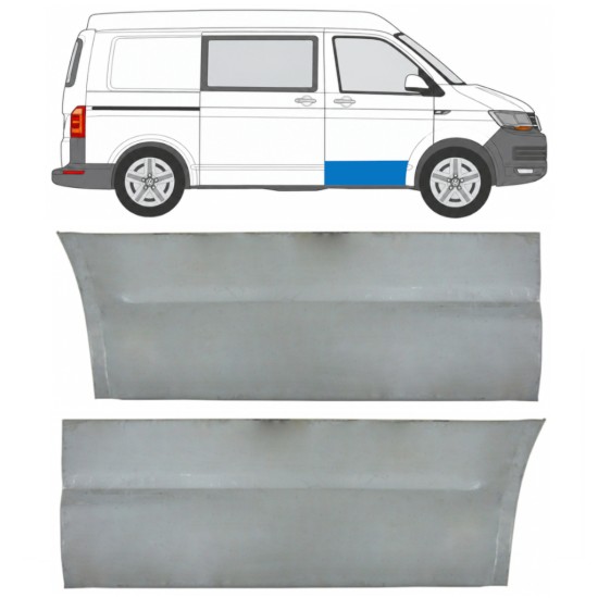 Außen Türhaut-Reparaturblech für Volkswagen Transporter T6 2015-2024 / Links+Rechts 17123