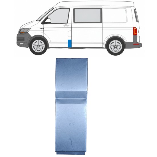 Reparaturblech der Säule für Volkswagen Transporter T6 2015-2024 / Links 17195