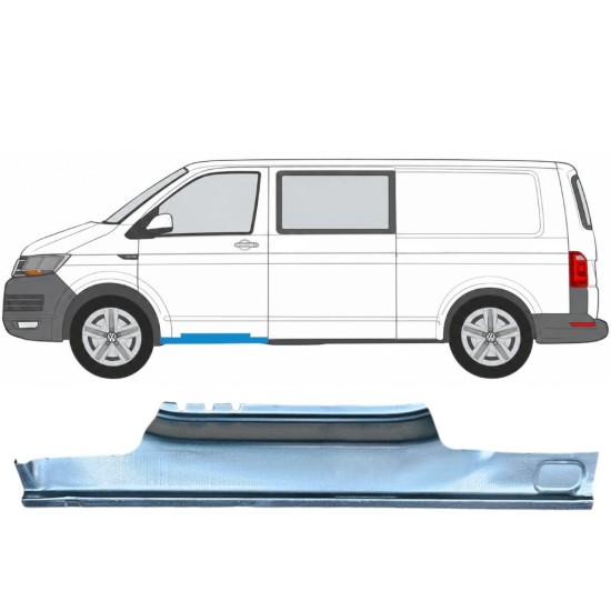 Reparaturblech Schweller vordere Tür für Volkswagen Transporter T6 2015-2024 / Links 17112