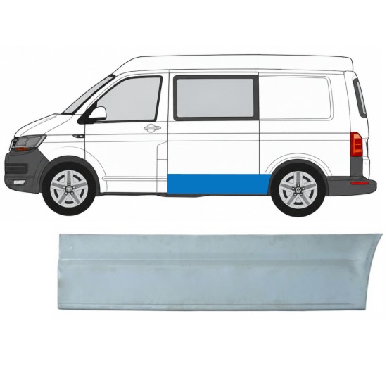 Reparaturblech Seitenwand für Volkswagen Transporter T6 2015-2024 / Links 17110