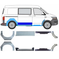 Reparaturblech Schweller + Kotflügel hinten für Volkswagen Transporter T6 2015-2024 17135