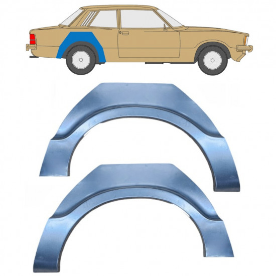 FORD TAUNUS 1976-1982 HINTEN RADLAUF REPARATURBLECH / SATZ