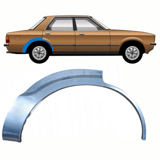 FORD TAUNUS 1976-1982 HINTEN RADLAUF REPARATURBLECH / RECHTS